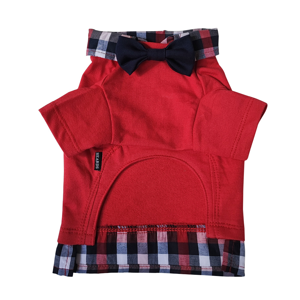 COMBO SWEATER CAMISA ROJO + CORBATÍN